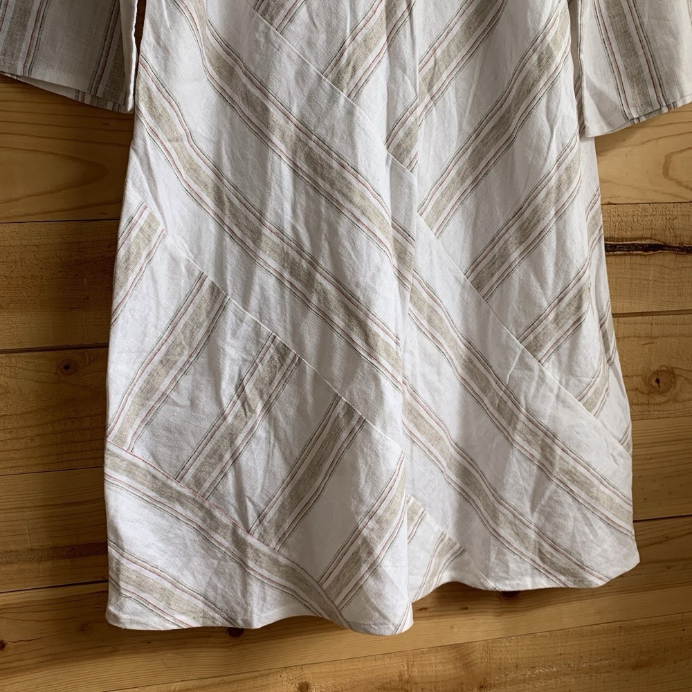 Soft Surroundings Women's Dress Large Linen Blend Beach Summer Midi - Picture 4 of 9